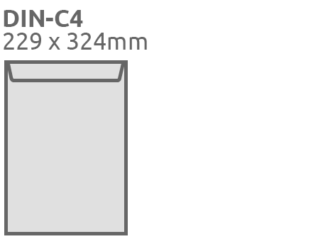 Enveloppen C4, 324x229mm