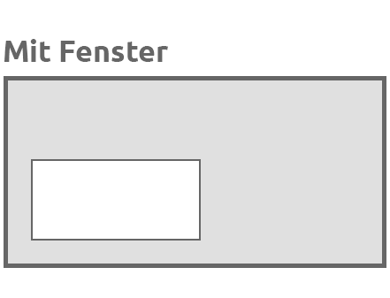 Enveloppen met venster