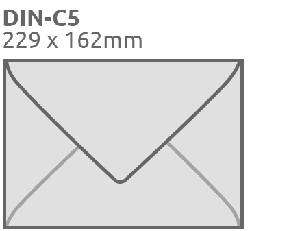 Enveloppen C5, 162x229mm