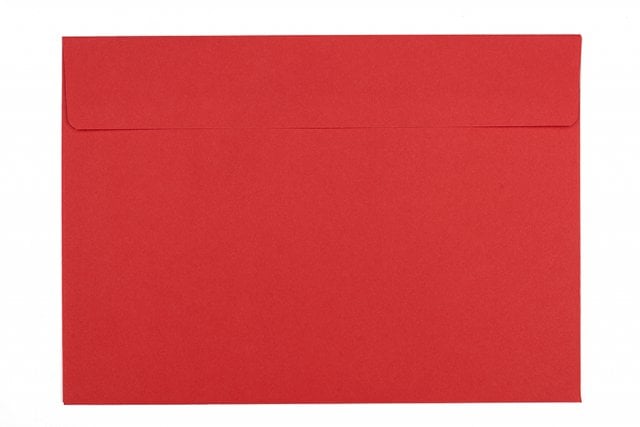 Enveloppen DIN C5 zelfklevend, rood