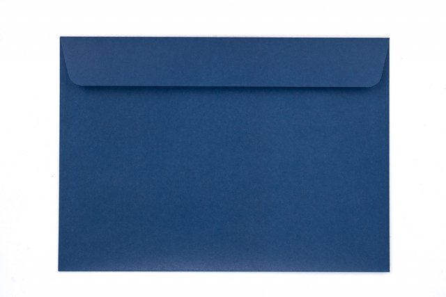 Enveloppen DIN C5 zelfklevend, bedrukking donkerblauw