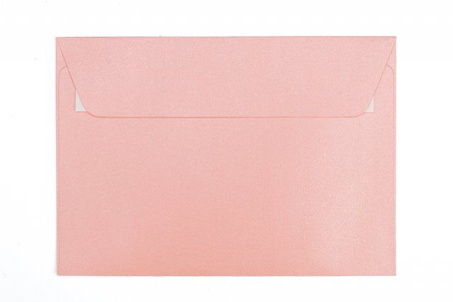 Enveloppen DIN C6 zelfklevend, parelmoer roze