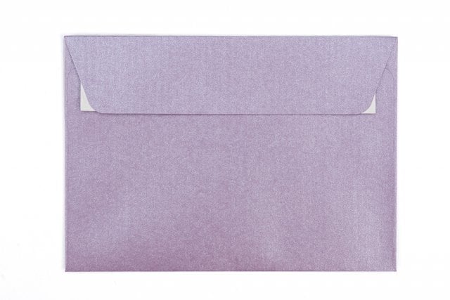 Enveloppen DIN C6 zelfklevend, parelmoer paars