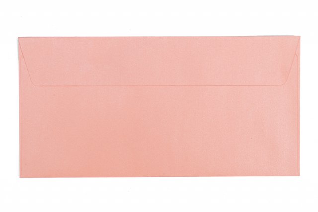 Enveloppen DIN lang zelfklevend, parelmoer roze