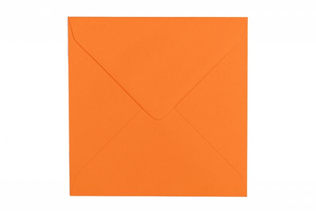Vierkante enveloppen 130x130 mm, oranje