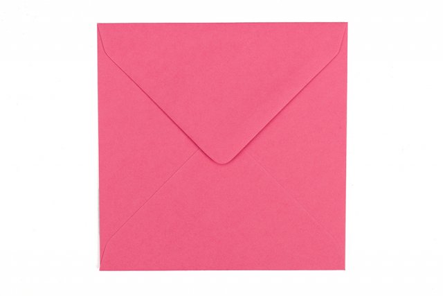 Vierkante enveloppen 130x130 mm, roze