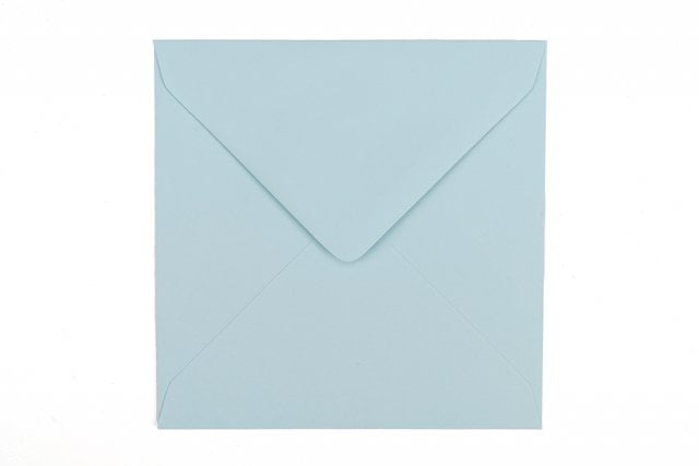 Vierkante enveloppen 130x130 mm, lichtblauw