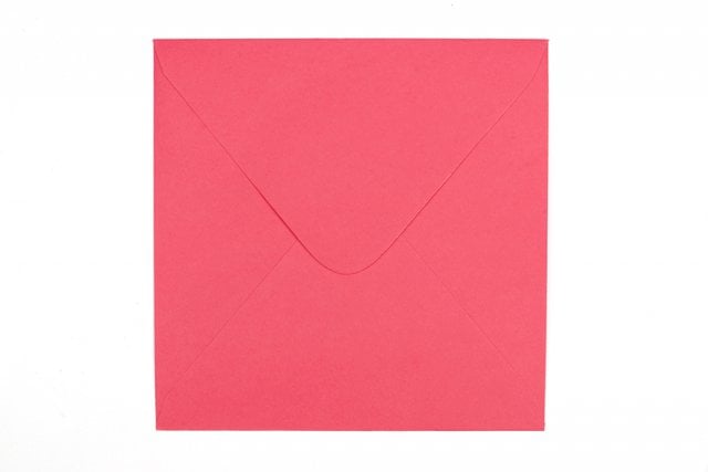 Vierkante enveloppen 155x155 mm, roze