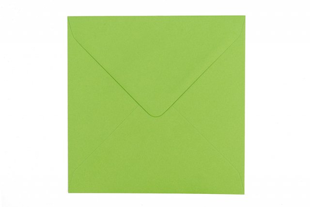 Vierkante enveloppen 155x155 mm, groen