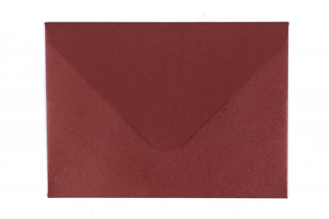 Enveloppen DIN C7, parelmoer rood