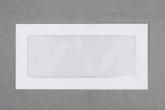 Enveloppen DIN lang met panoramavenster, wit