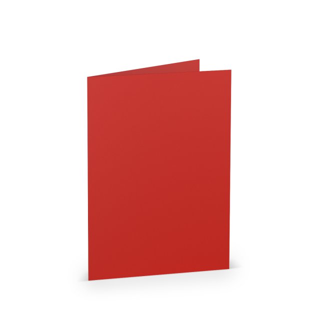 Vouwkaarten DIN A6, rood
