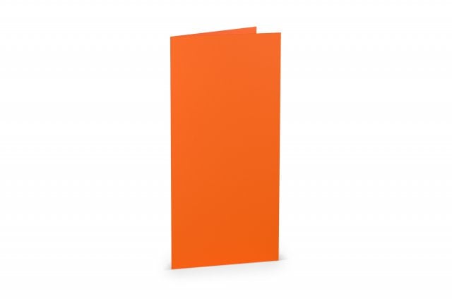 Vouwkaarten DIN lang, oranje