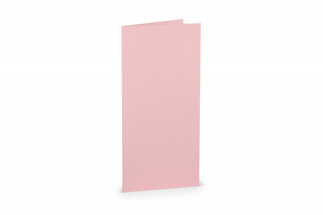 Vouwkaarten DIN lang, roze