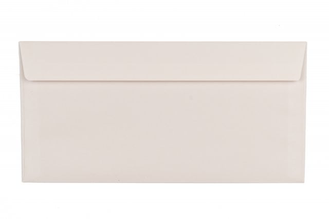 Enveloppen DIN lang zelfklevend, crème opdruk