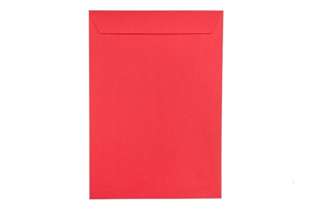 Enveloppen DIN C4 zelfklevend, rood