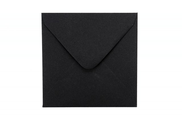 Vierkante enveloppen 110x110 mm, zwart