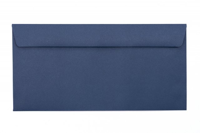Enveloppen DIN lang+, bedrukking donkerblauw