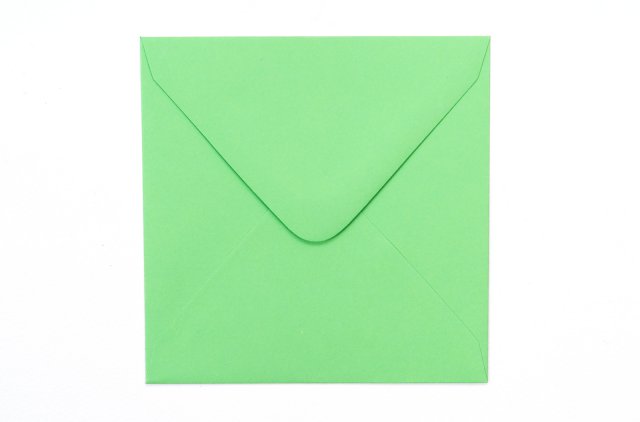 Vierkante enveloppen 110x110 mm, lichtgroen