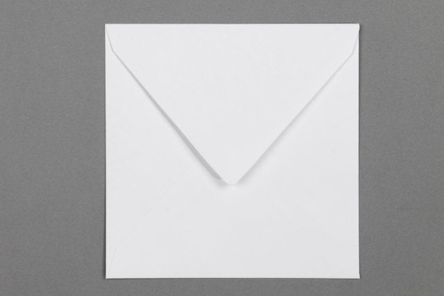 Vierkante enveloppen 140x140 mm, wit