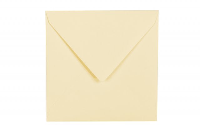Vierkante enveloppen 140x140 mm, crème