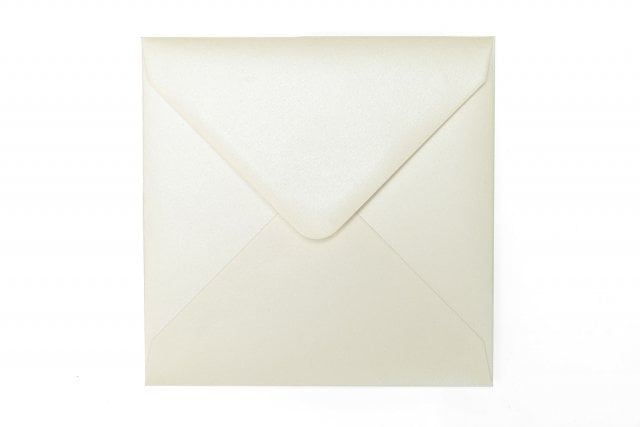 Vierkante enveloppen 140x140 mm, parelmoer