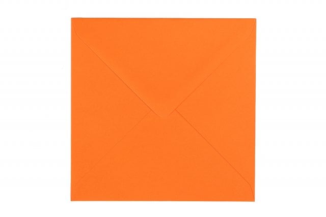 Vierkante enveloppen 140x140 mm, oranje