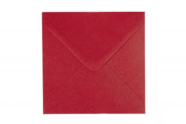 Vierkante enveloppen 140x140 mm, donkerrood