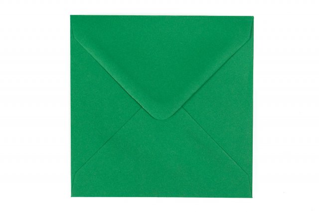 Vierkante enveloppen 140x140 mm, donkergroen