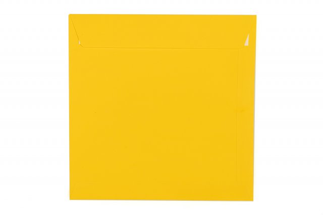 Vierkante enveloppen 220x220 mm, geel