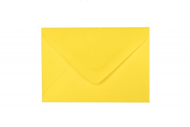 Enveloppen 65x94mm, geel
