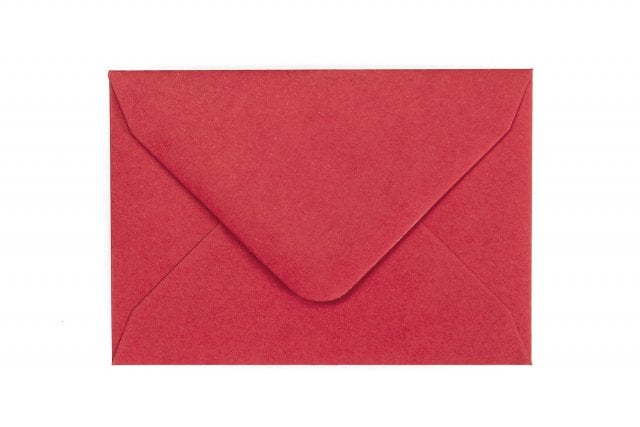 Enveloppen 65x94mm, rood