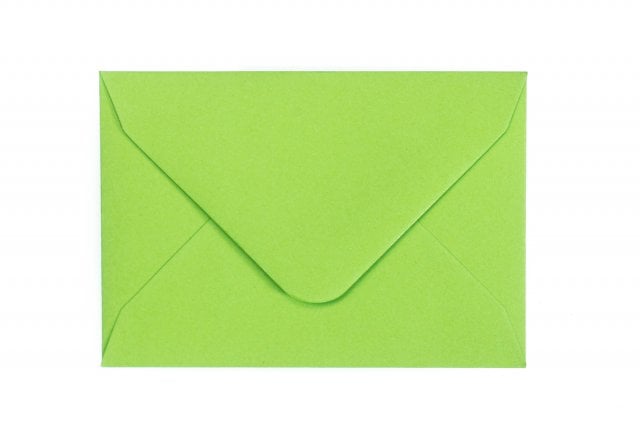 Enveloppen 65x94mm, groen