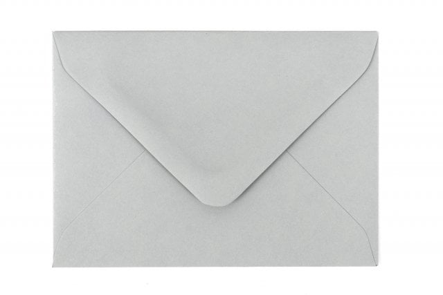 Enveloppen 65x94mm, lichtgrijs