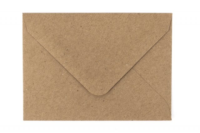 Enveloppen 62x94mm, kraftpapier