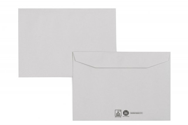 Enveloppen DIN C5, gerecycled grijs