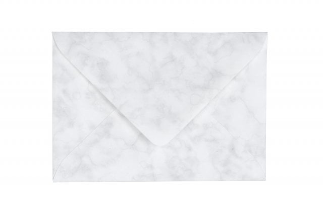 Enveloppen DIN C6, gemarmerd wit