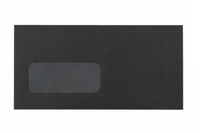 Enveloppen DIN lang met venster, zwart