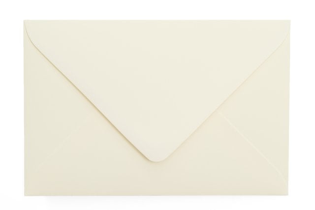 Enveloppen 120 x 180 mm, crèmekleurig