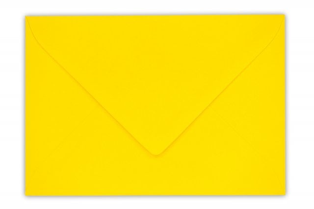 Enveloppen DIN C6, goudgeel