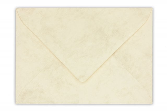Enveloppen DIN C6, gemarmerd crème