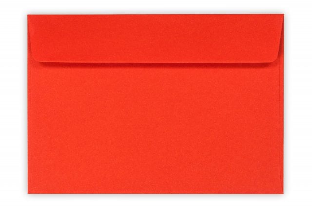 Enveloppen DIN C6 zelfklevend, fluor rood