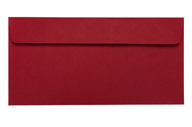 Enveloppen DIN lang zelfklevend, donkerrood