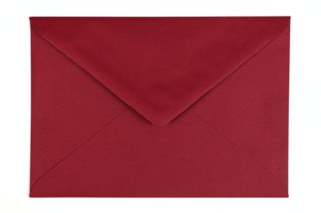 Enveloppen DIN C5, donkerrood