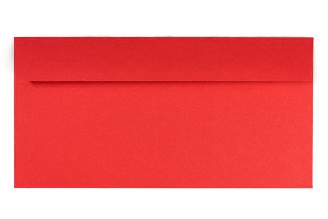 Enveloppen DIN lang zelfklevend, rood