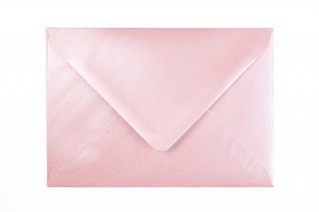 Enveloppen DIN C6, parelmoer roze