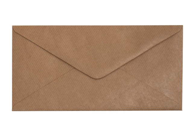 Enveloppen DIN lang, Natron kraftpapier geribd