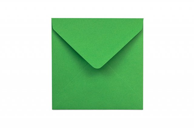 Vierkante enveloppen 130x130 mm, groen