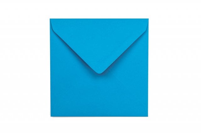 Vierkante enveloppen 130x130 mm, blauw