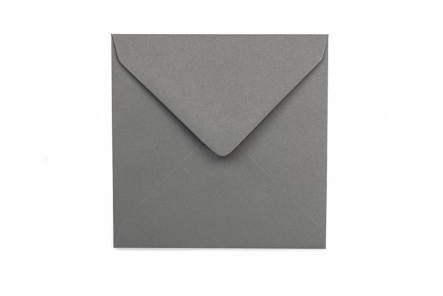 Vierkante enveloppen 130x130 mm, donkergrijs